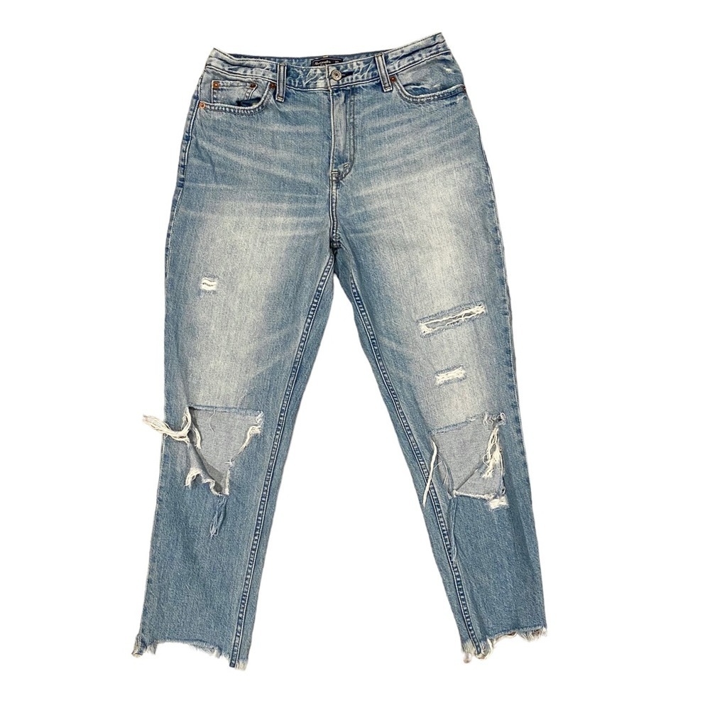 Abercrombie &‎ Fitch Annie Girlfriend Distressed Jeans 27